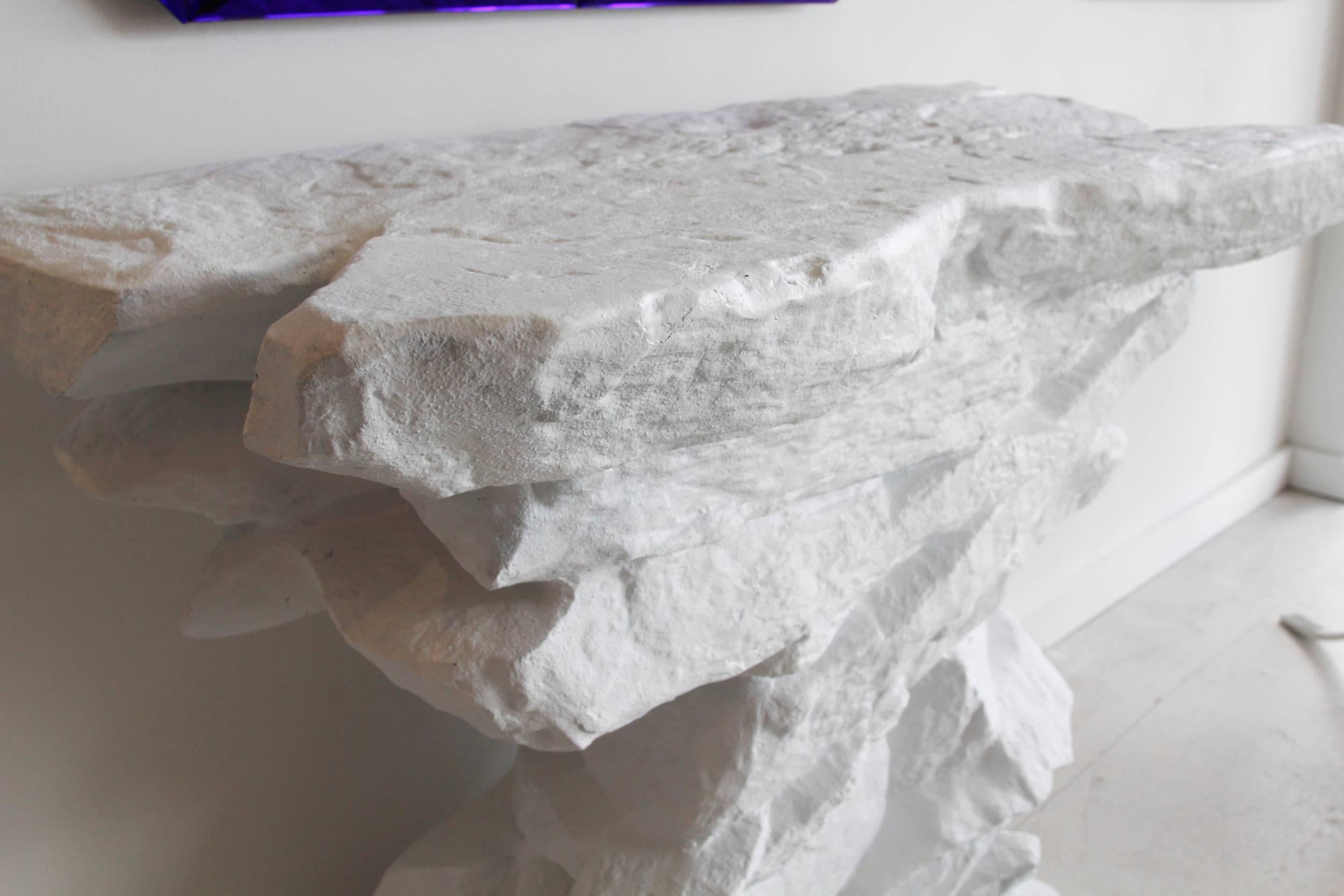 20th Century Sirmos Plaster Quarry Rock Console Table