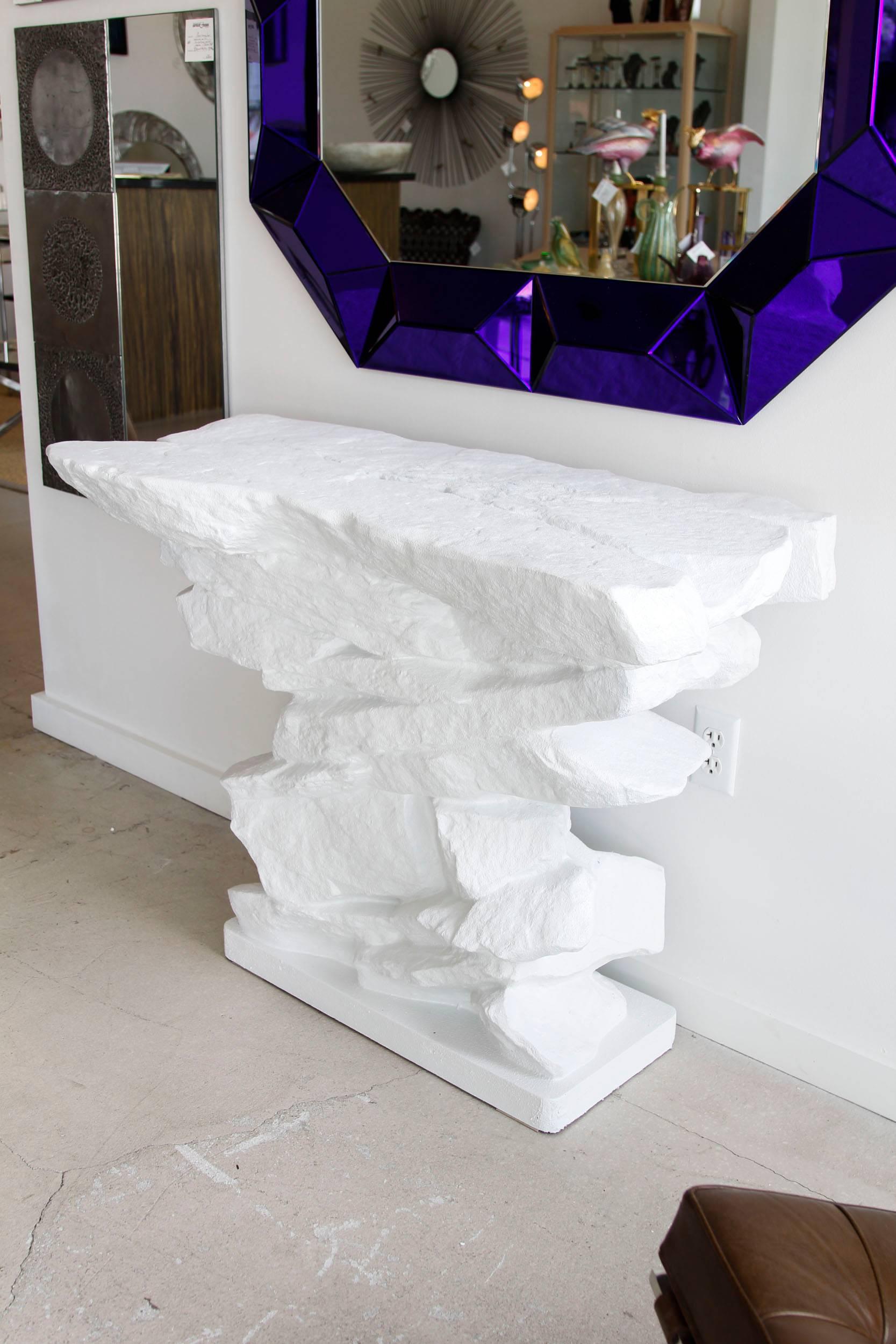 Sirmos Plaster Quarry Rock Console Table 3