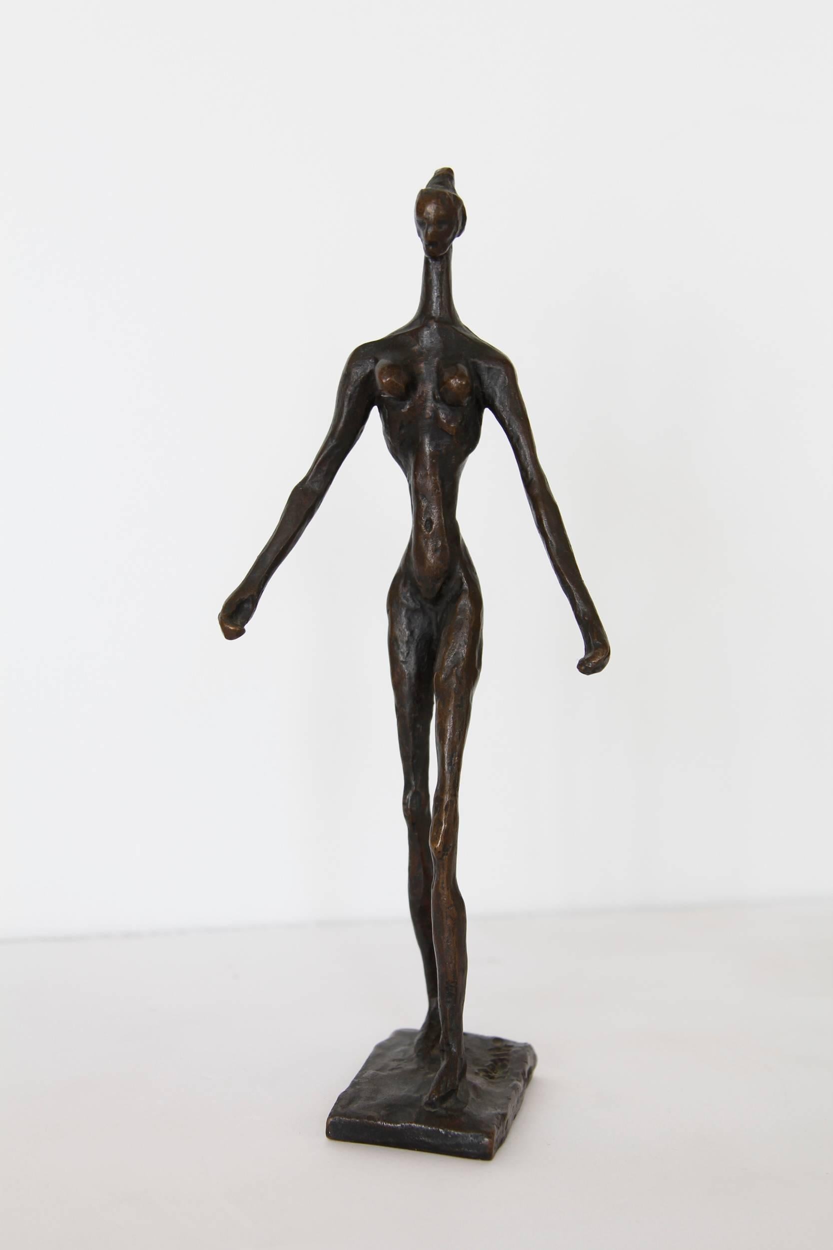 Mid-Century Modern Doris Porter Caesar Bronze Standing Female Sculpture For Sale