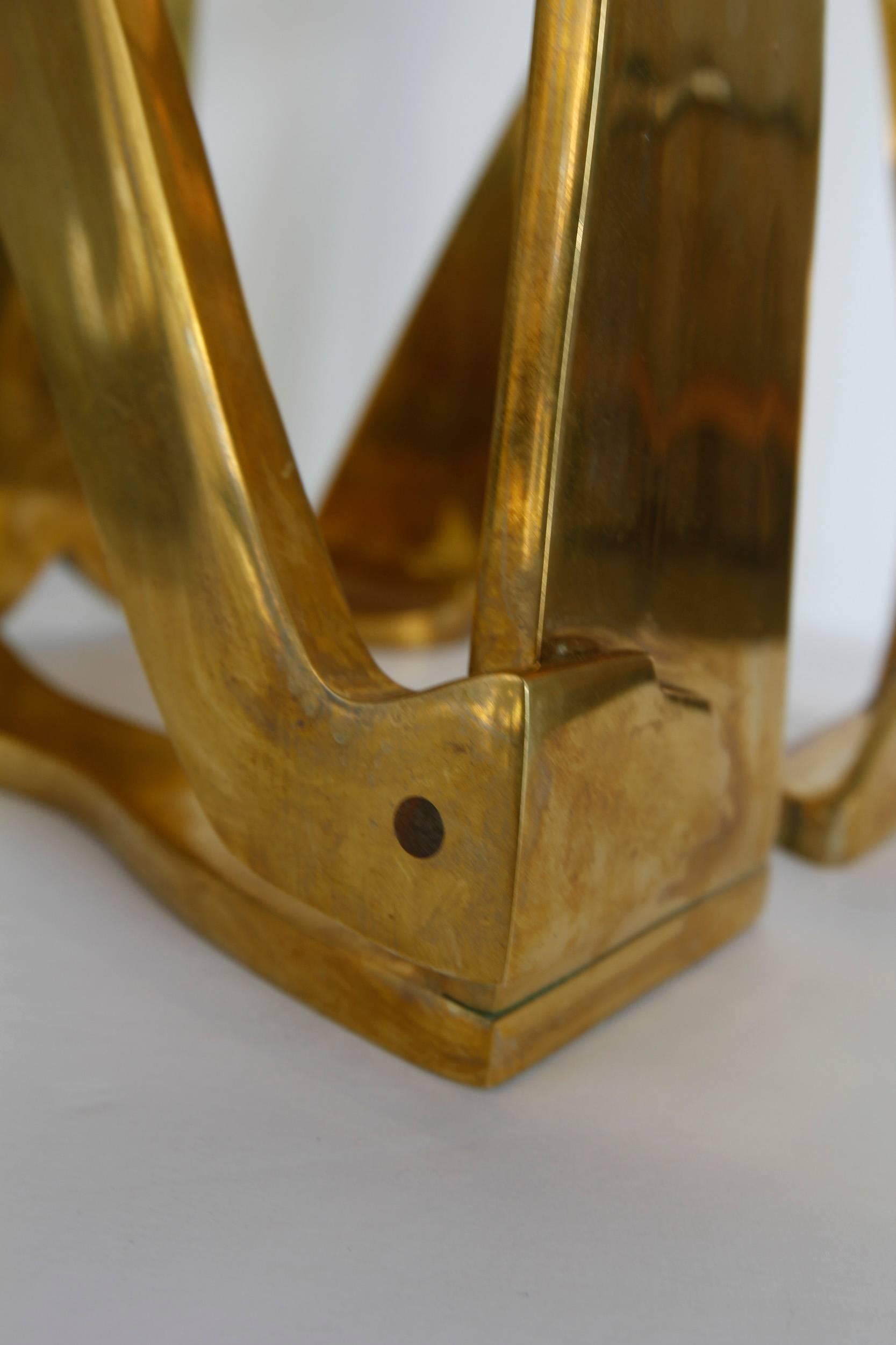 Modernist Brass Figural Sculpture by Arleen Eichengreen & Nancy Gensburg 3