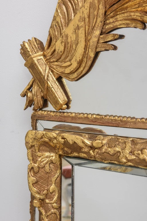 19th Century Louis XIV Style Gilt Mirror 1