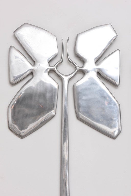Mid-Century Modern Monumental American Aluminum Wall Sculpture For Sale
