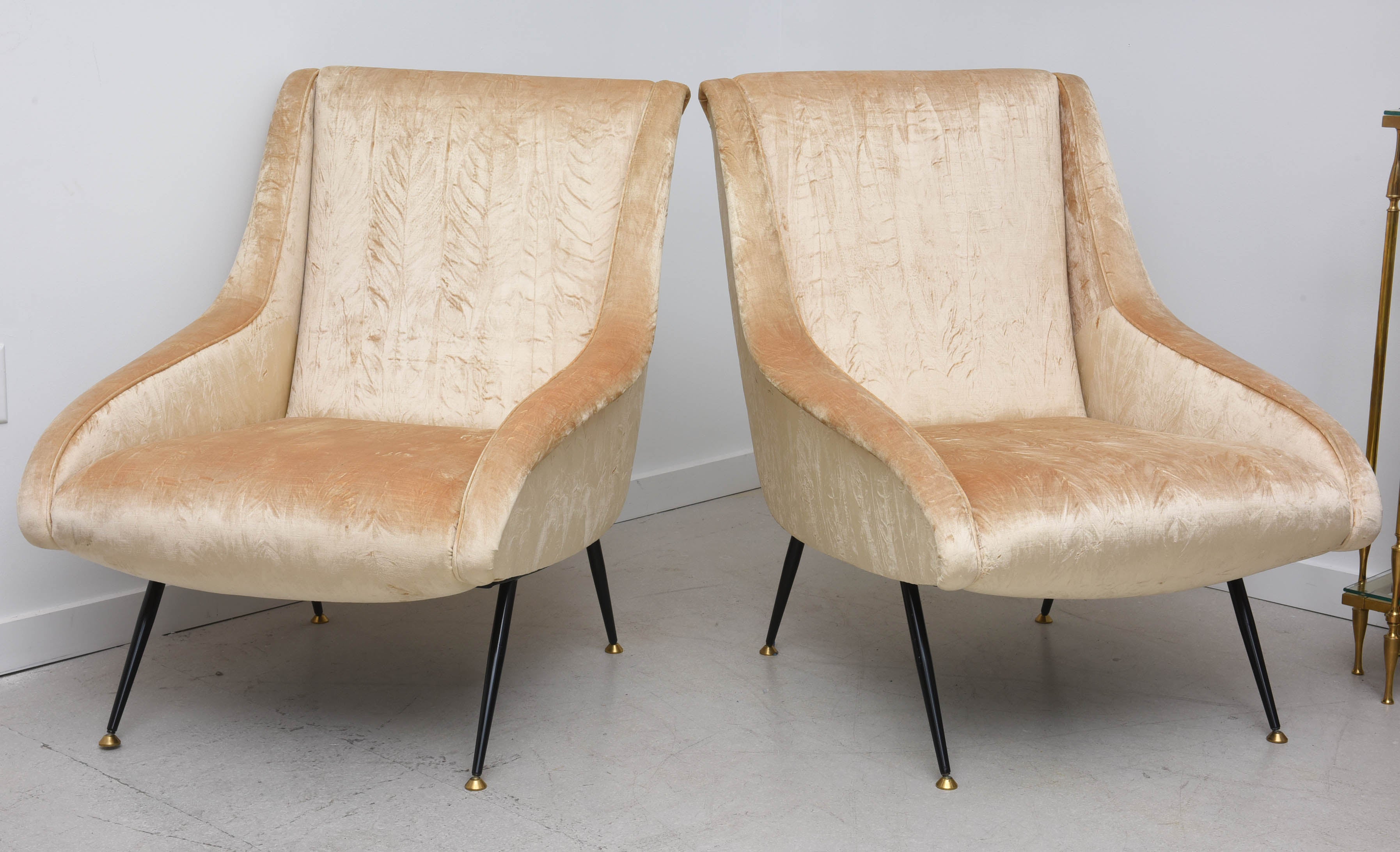 Pair of Vintage Italian Chairs For Sale