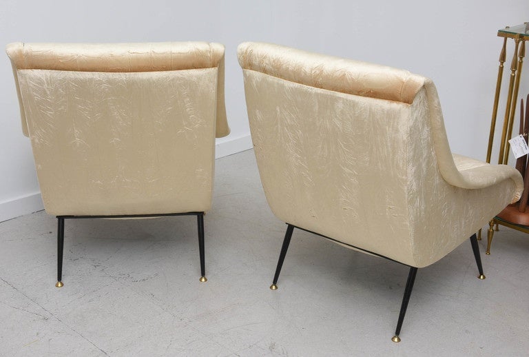 Pair of Vintage Italian Chairs For Sale 2