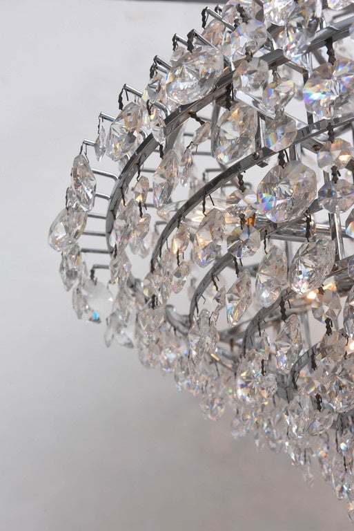 European Crystal Chandelier In Good Condition In West Palm Beach, FL