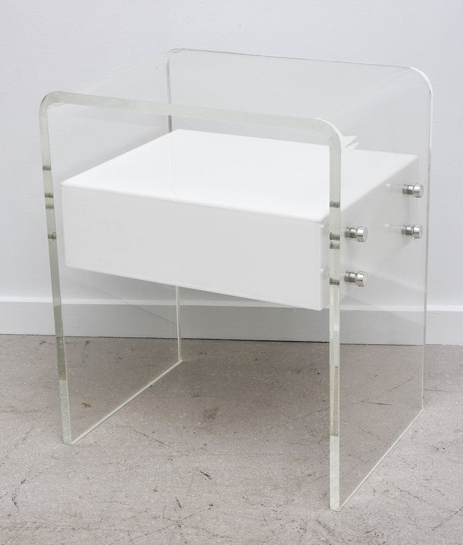 Lucite Vintage Acrylic Bedside Chest