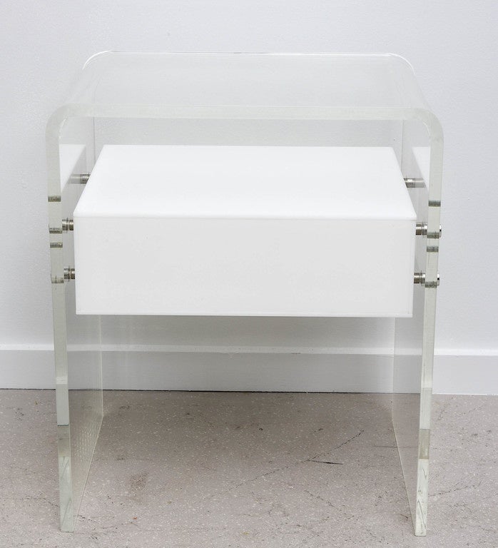 Vintage Acrylic Bedside Chest 1