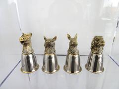 Set of Four Gucci Stirrup Cups Signed