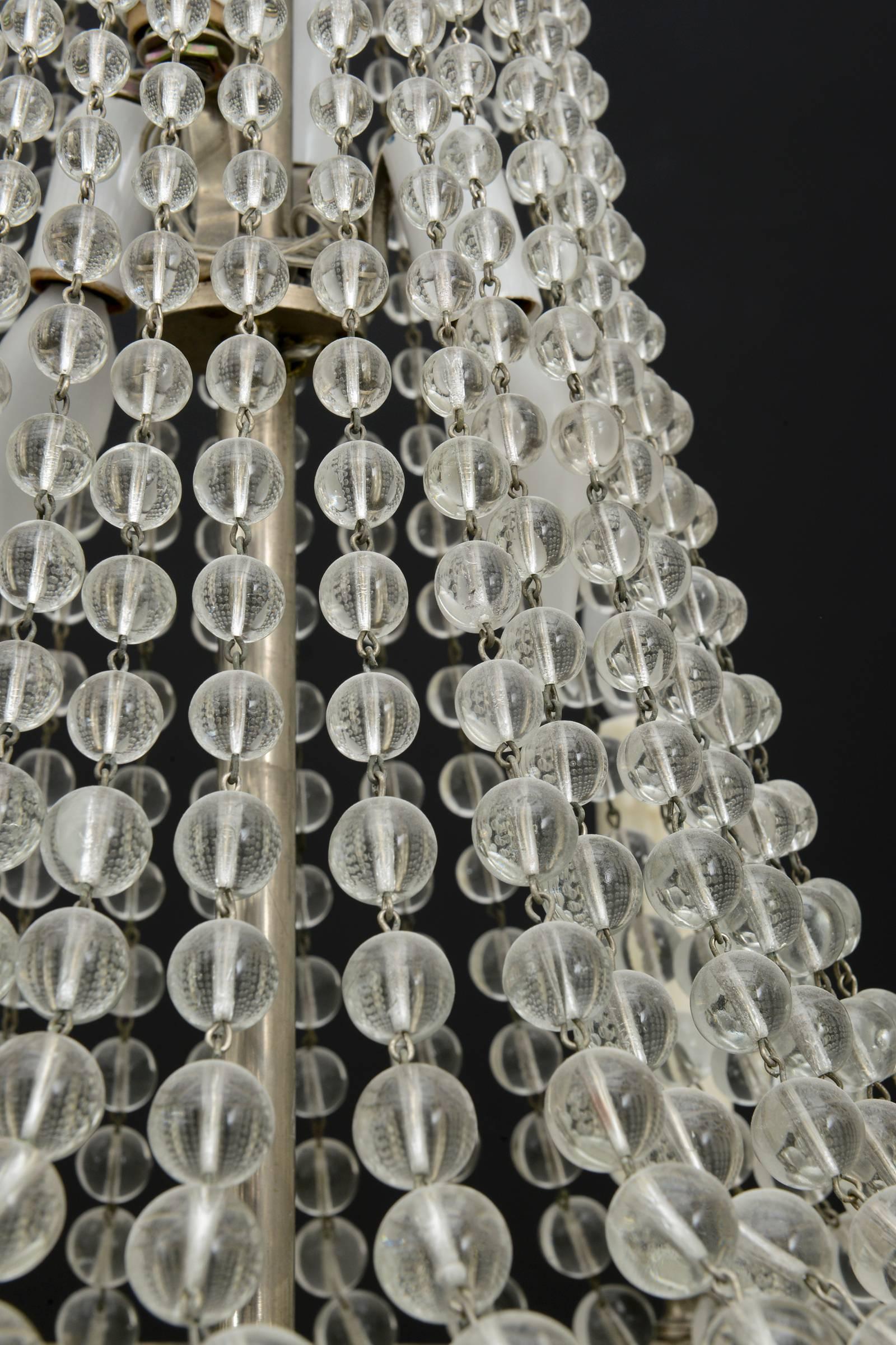20th Century French Antique Crystal Chandelier For Sale