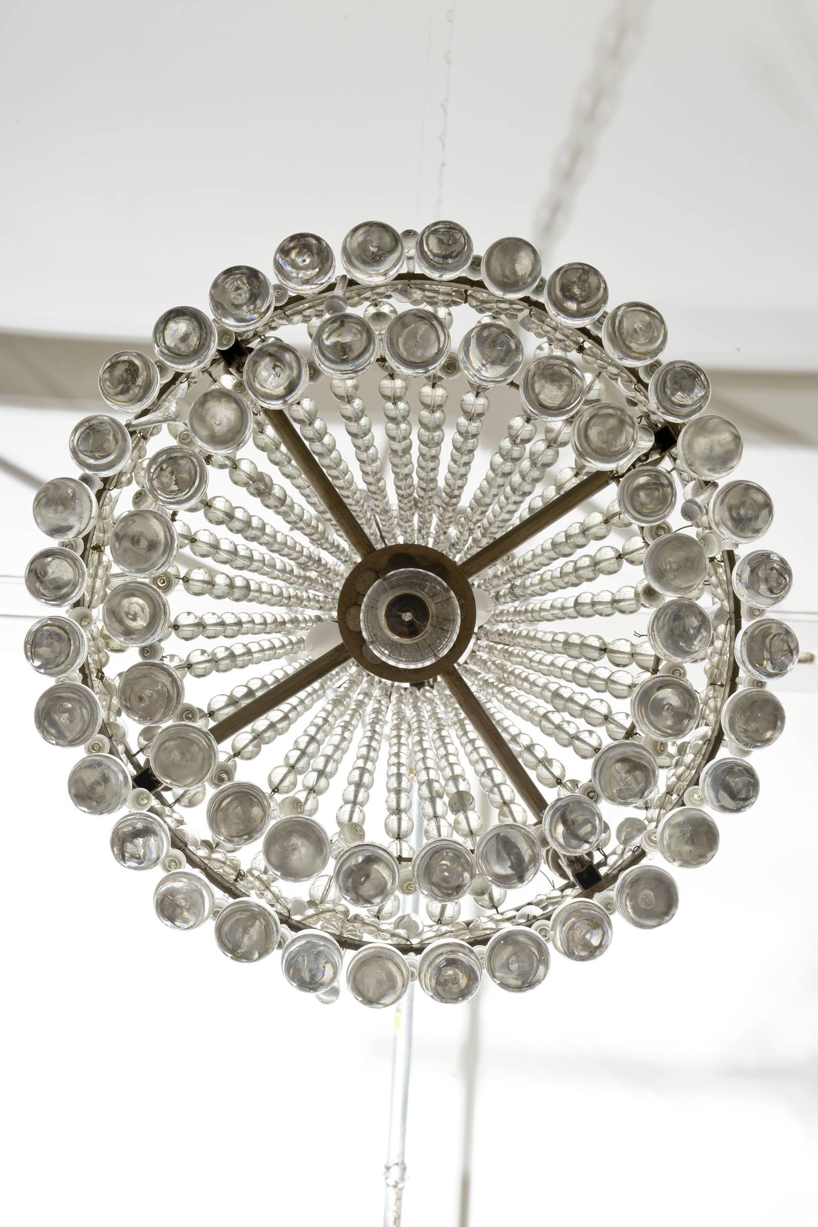 French Antique Crystal Chandelier For Sale 5