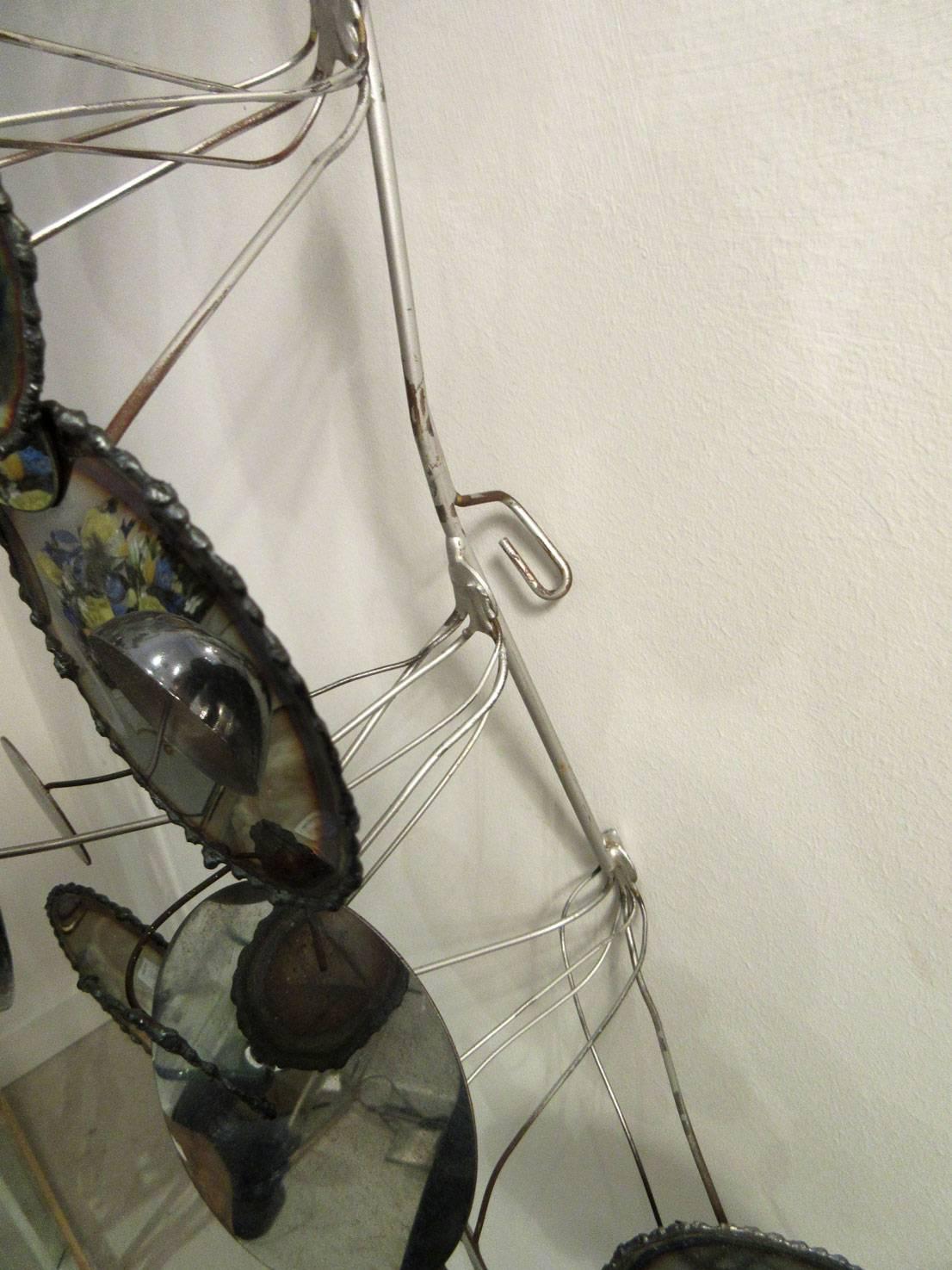 C. Jere Chrome Raindrops Wall Sculpture, Signed 3