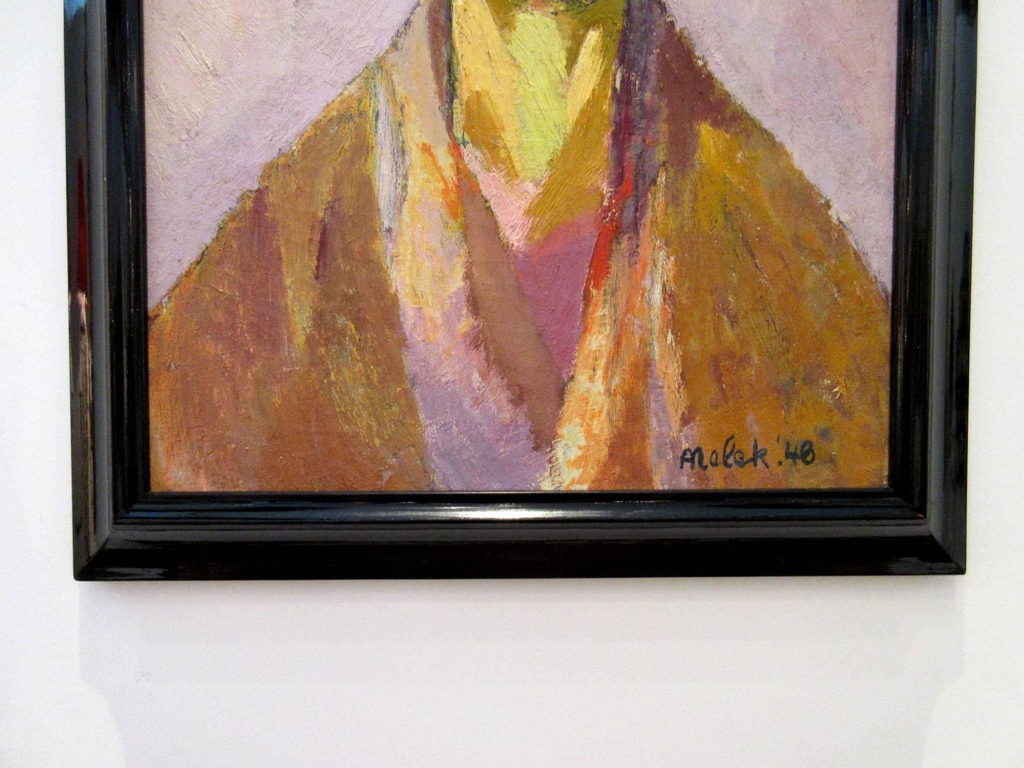 Portrait of Woman Oil on Canvas by Annelies Nelck 1