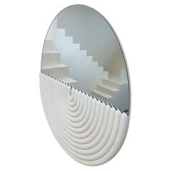 Oval Fluted Arch Mirror