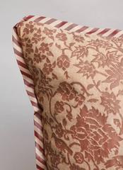 Pair of Fortuny Fabric Cushions in Alberelli Pattern