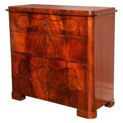 Swedish Mahogany Veneered Four-Drawer Chest 11