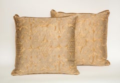 Fortuny Fabric Cushions in the Peruviano Pattern