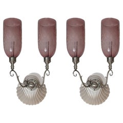 A Pair of Coquille Sconces by David Duncan Studio