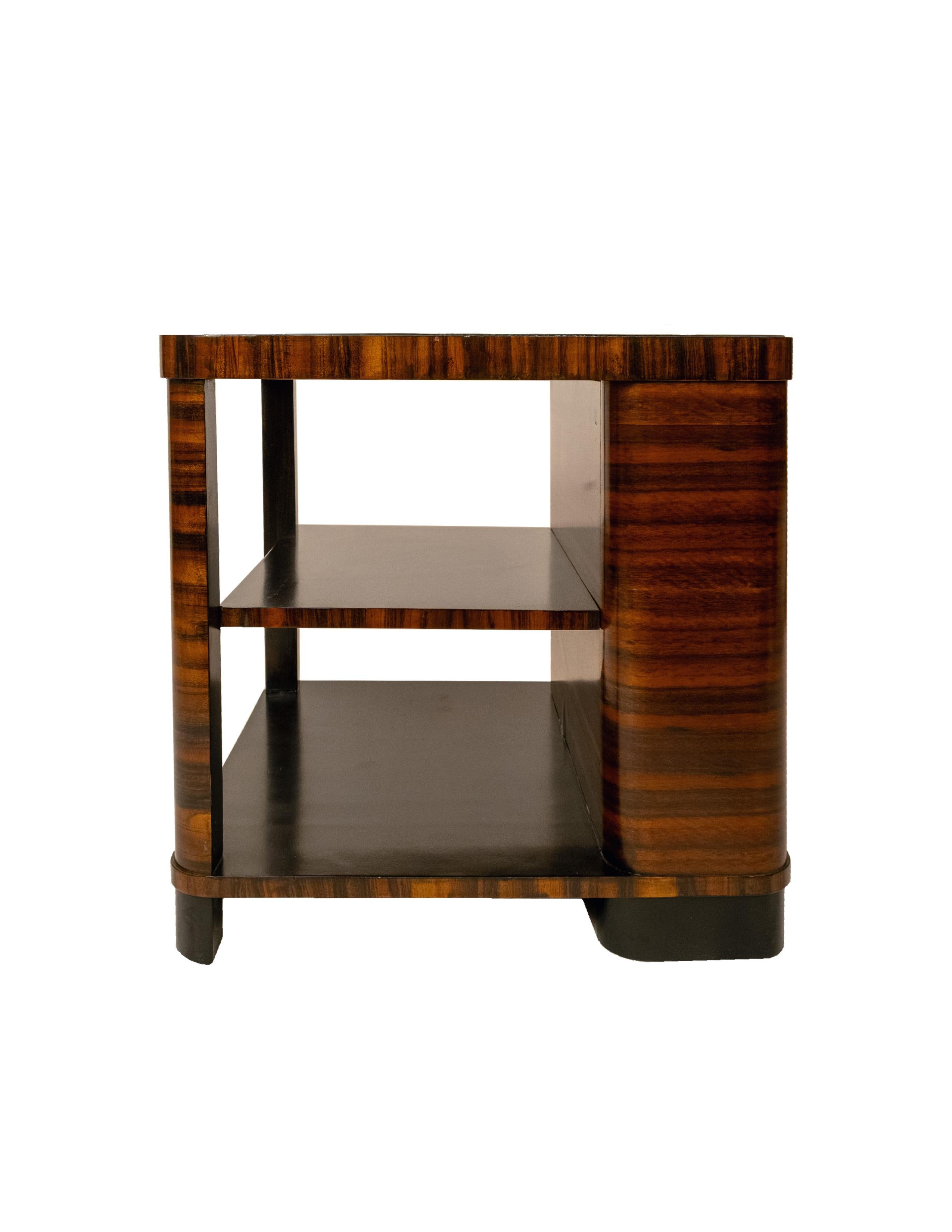 An Art Deco Marquetry Side Table For Sale 2