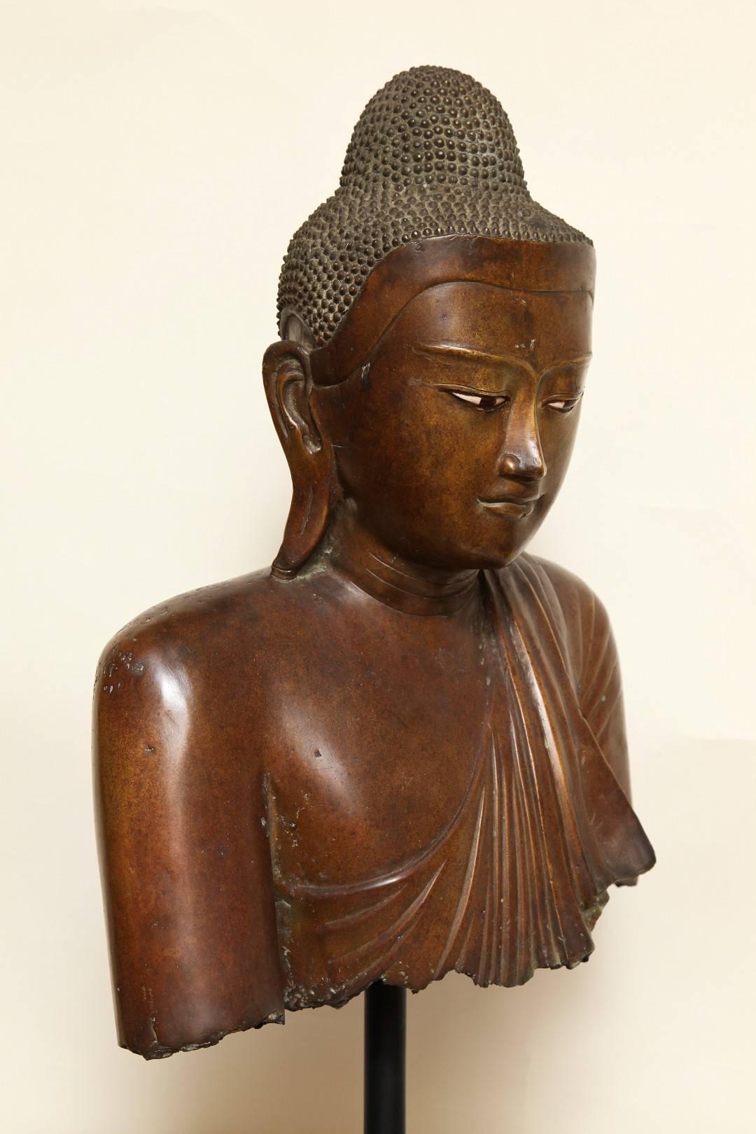 Mid-Century Modern Bust of Buddha Sculpture