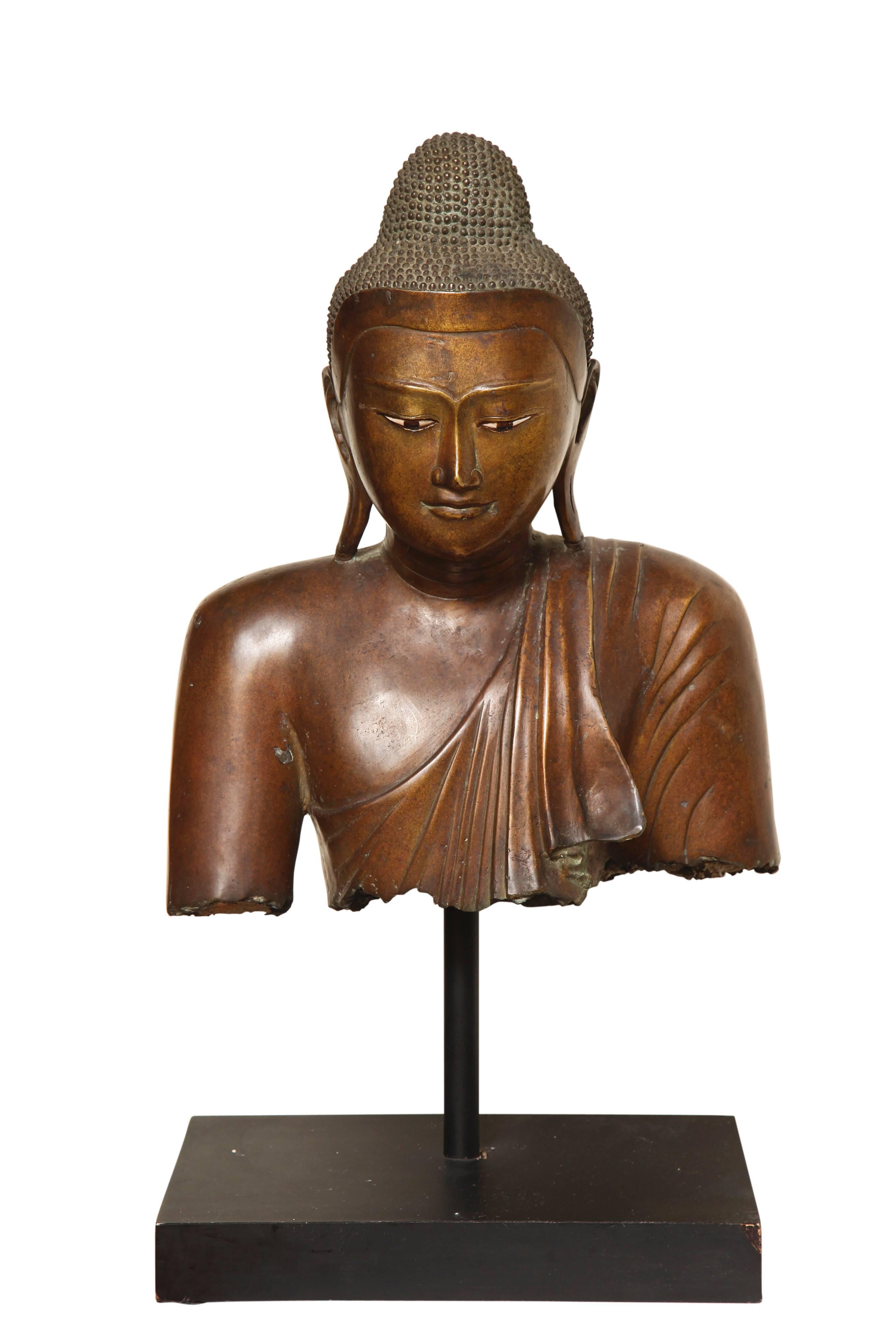 Bust of Buddha Sculpture In Excellent Condition In New York, NY