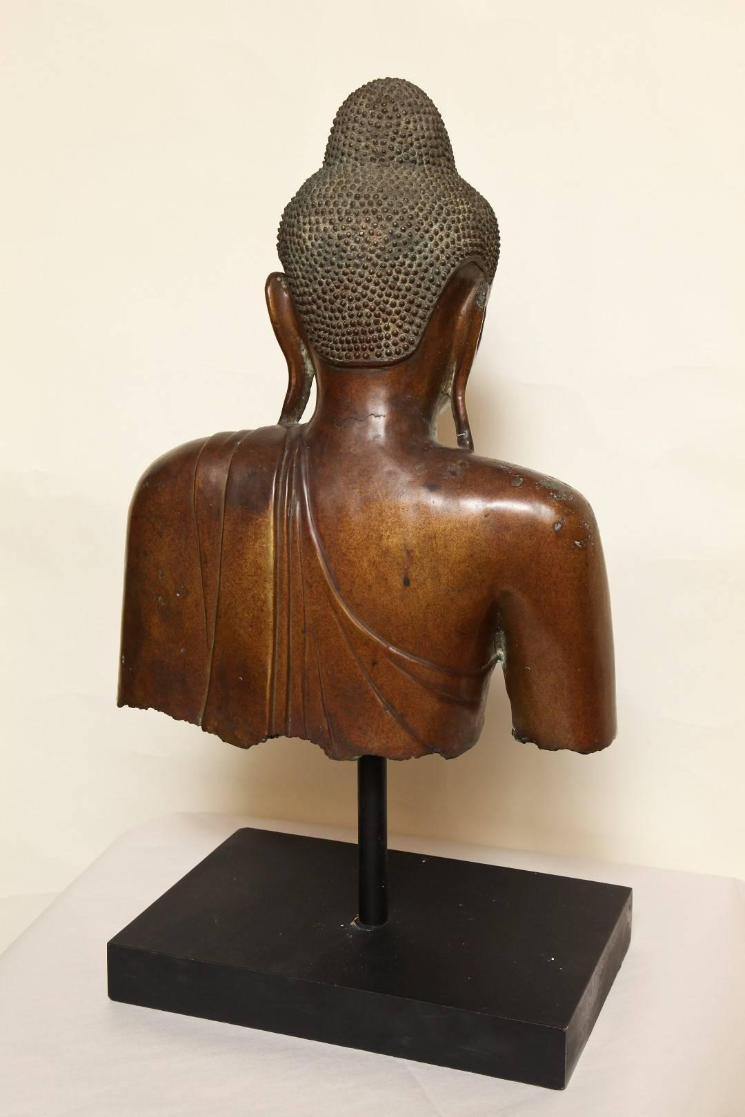 19th Century Bust of Buddha Sculpture