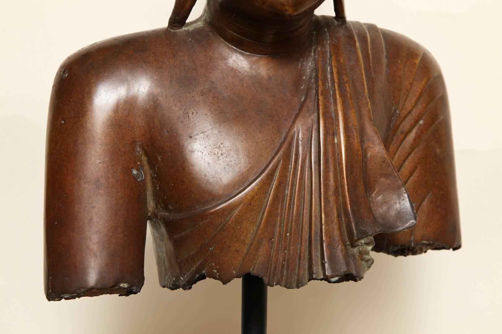 Bronze Bust of Buddha Sculpture