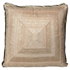 A Pieced and Mitered Fortuny Cushion