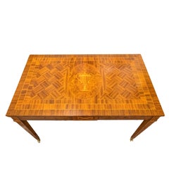 A Swedish Neoclassical-Design Marquetry Writing Table