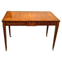 A Swedish Neoclassical-Design Marquetry Writing Table