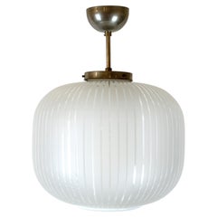 A Model 573 Glass Pendant by Malmö Metalurufabrik