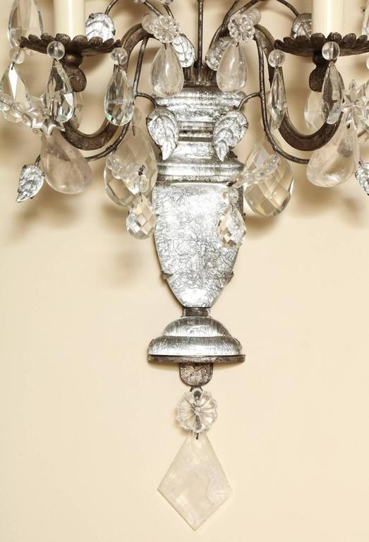 French A Pair of Maison Bagues Two-Light Wall Sconces