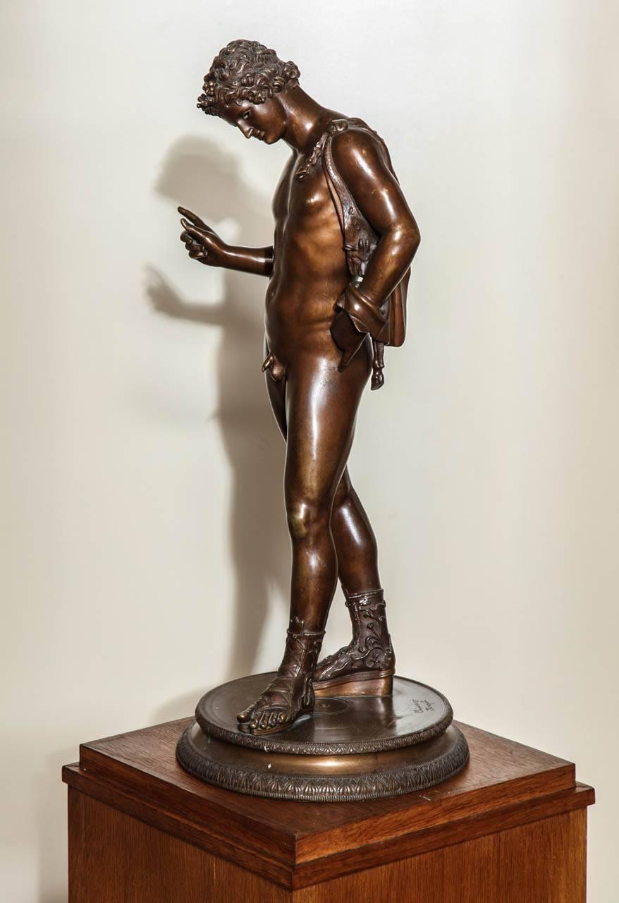 Grand Tour Chiurazzi Foundry Sculpture Depicting Narcissus