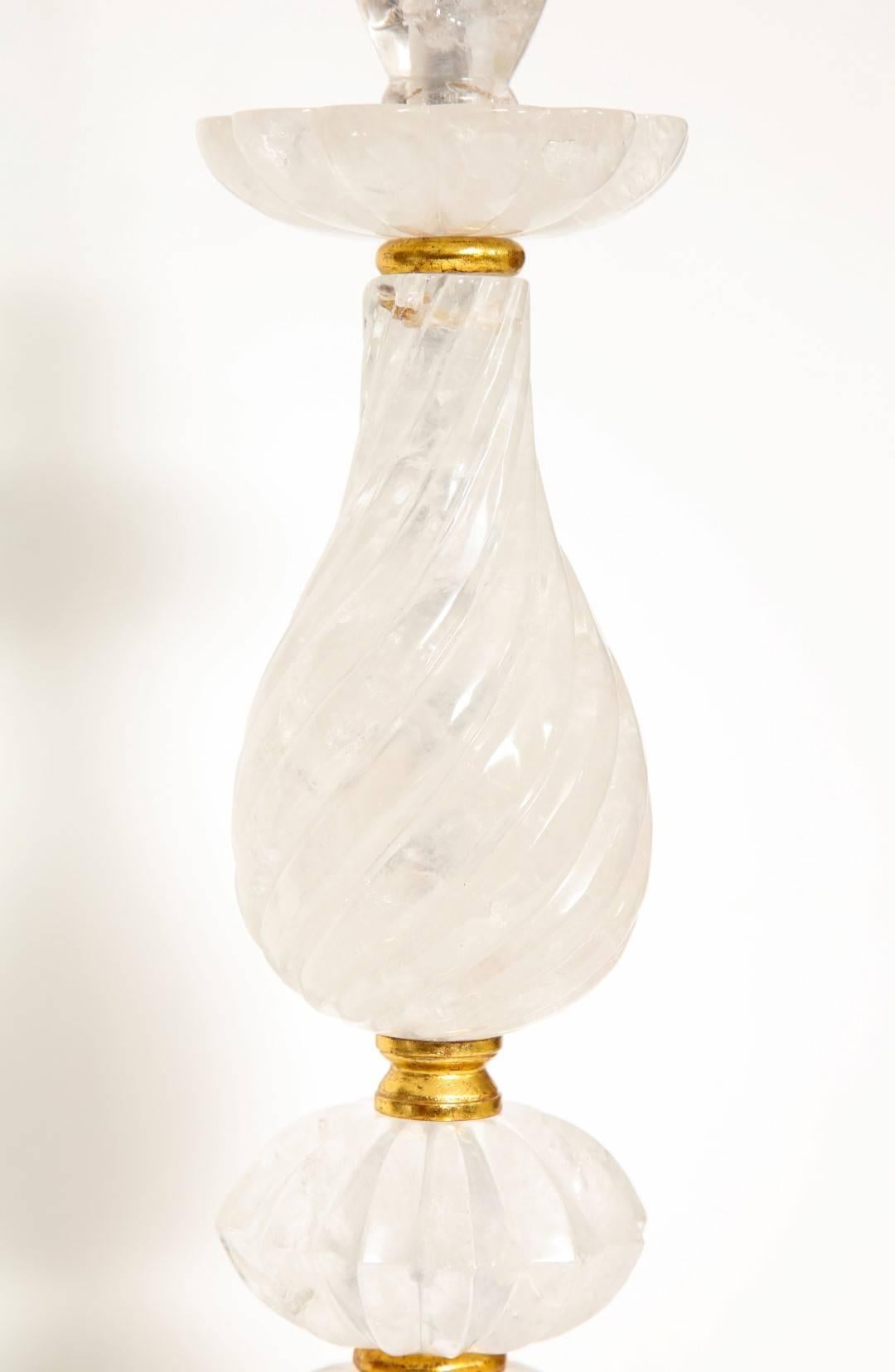 American New Rock Crystal Table Lamp
