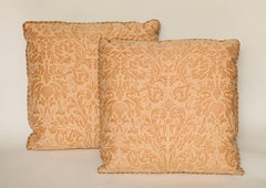 Pair of Fortuny Fabric Cushions in the Lucrezia Pattern