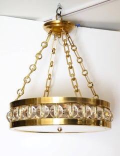 Tambour-Pendelleuchte mit Kette von David Duncan Studio