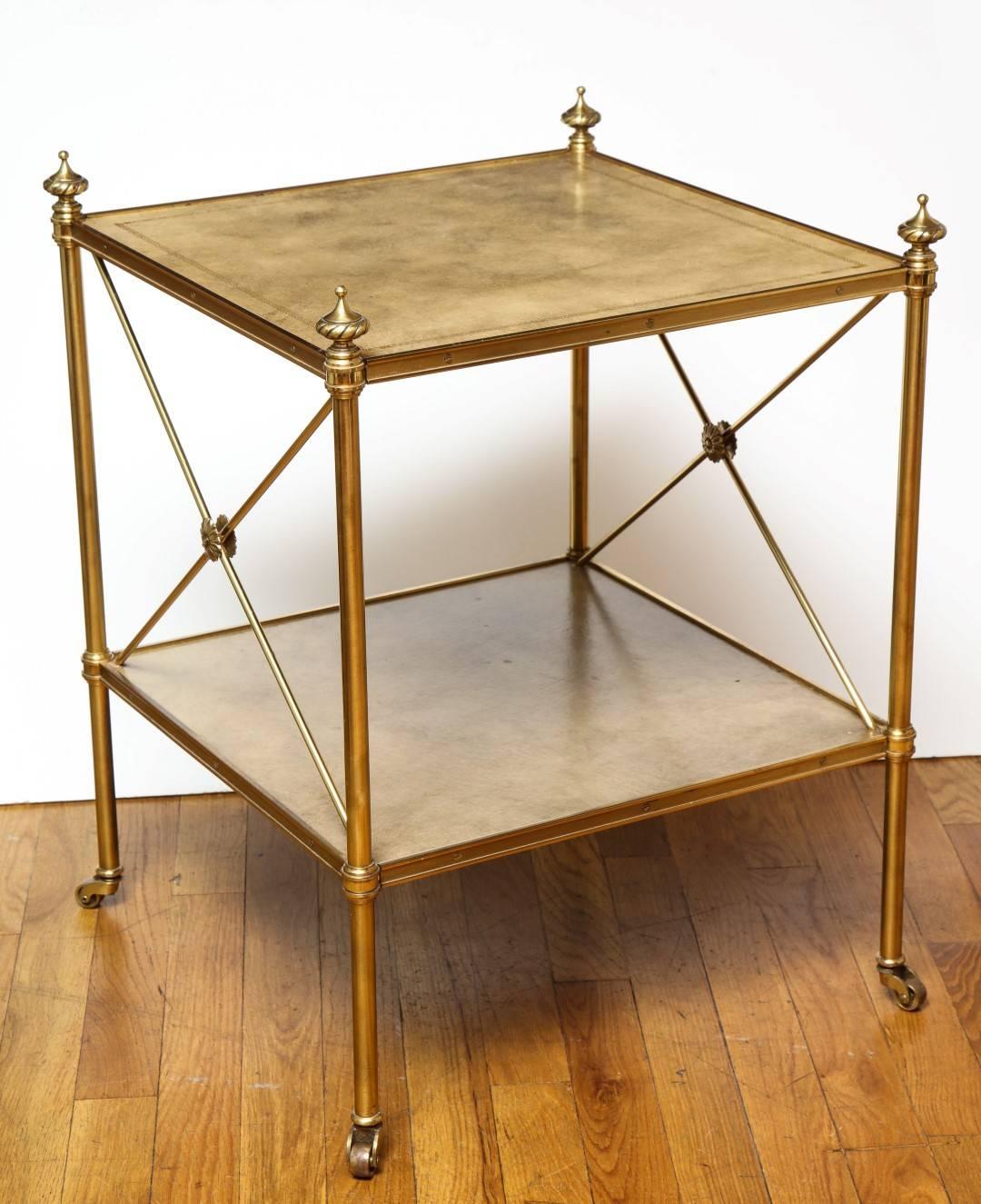 Mid-20th Century Two-Tier Table in the Manner of Jansen