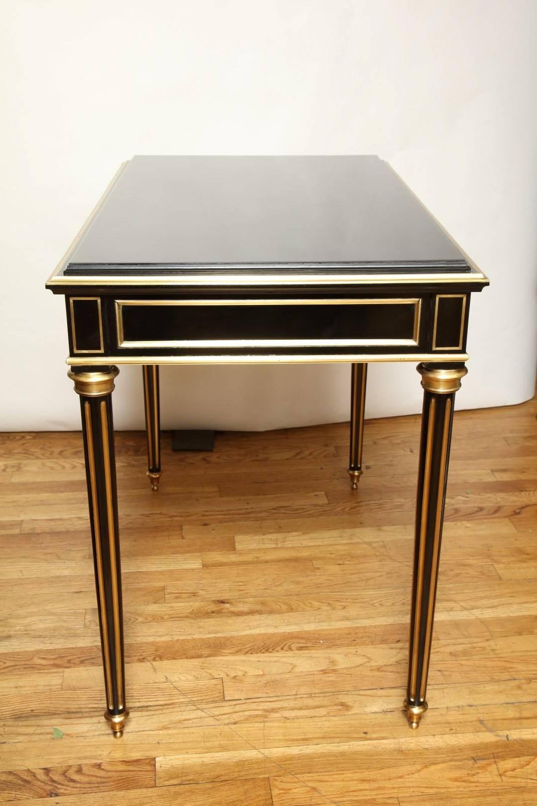 Directoire Style Ebonized Desk  In Excellent Condition In New York, NY