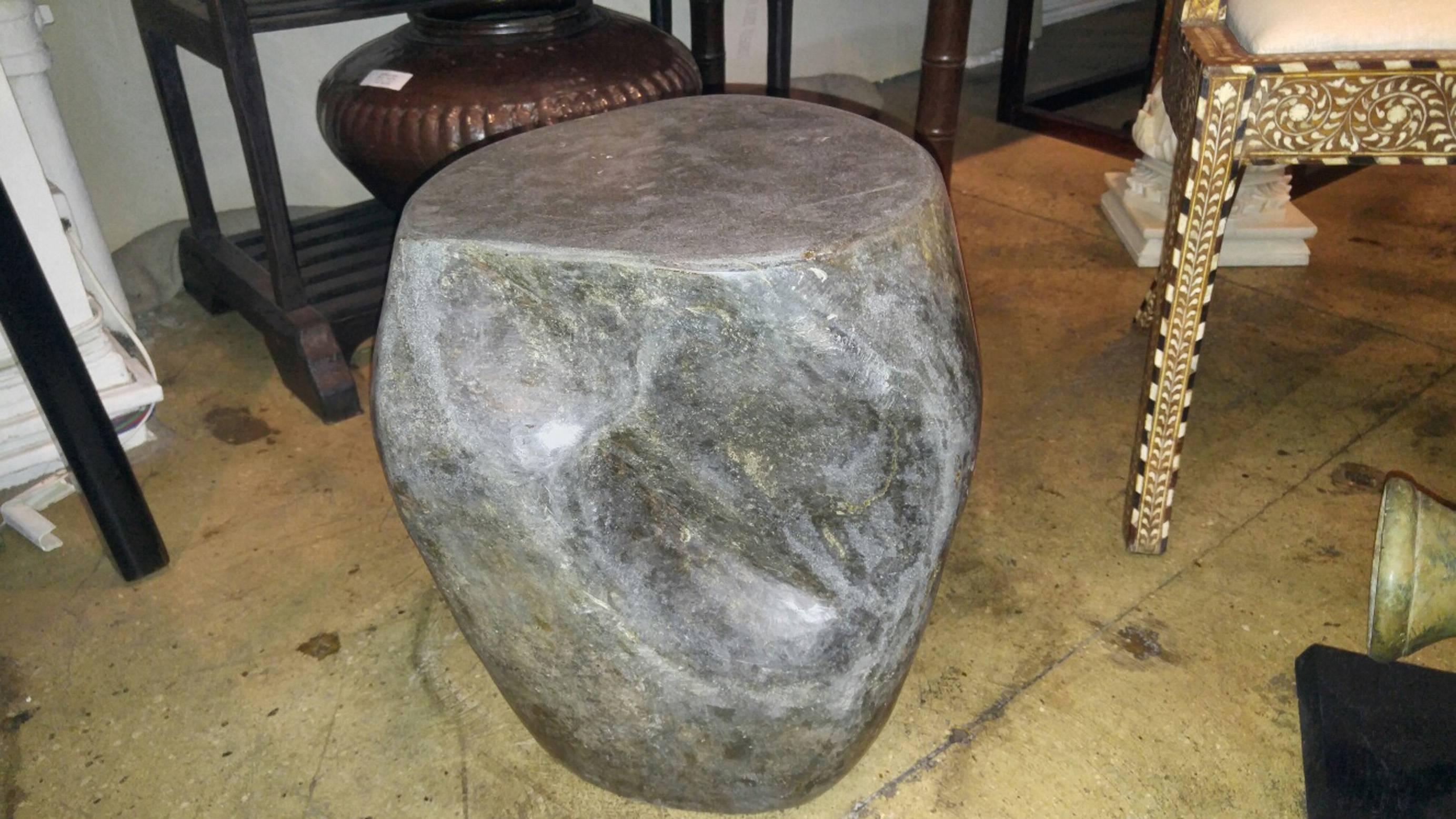 Stone End Table In Excellent Condition In New York, NY