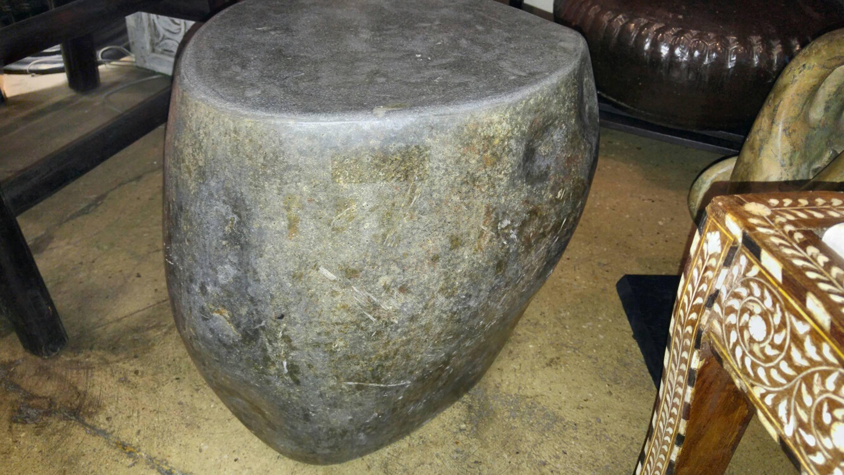 Indonesian Stone End Table