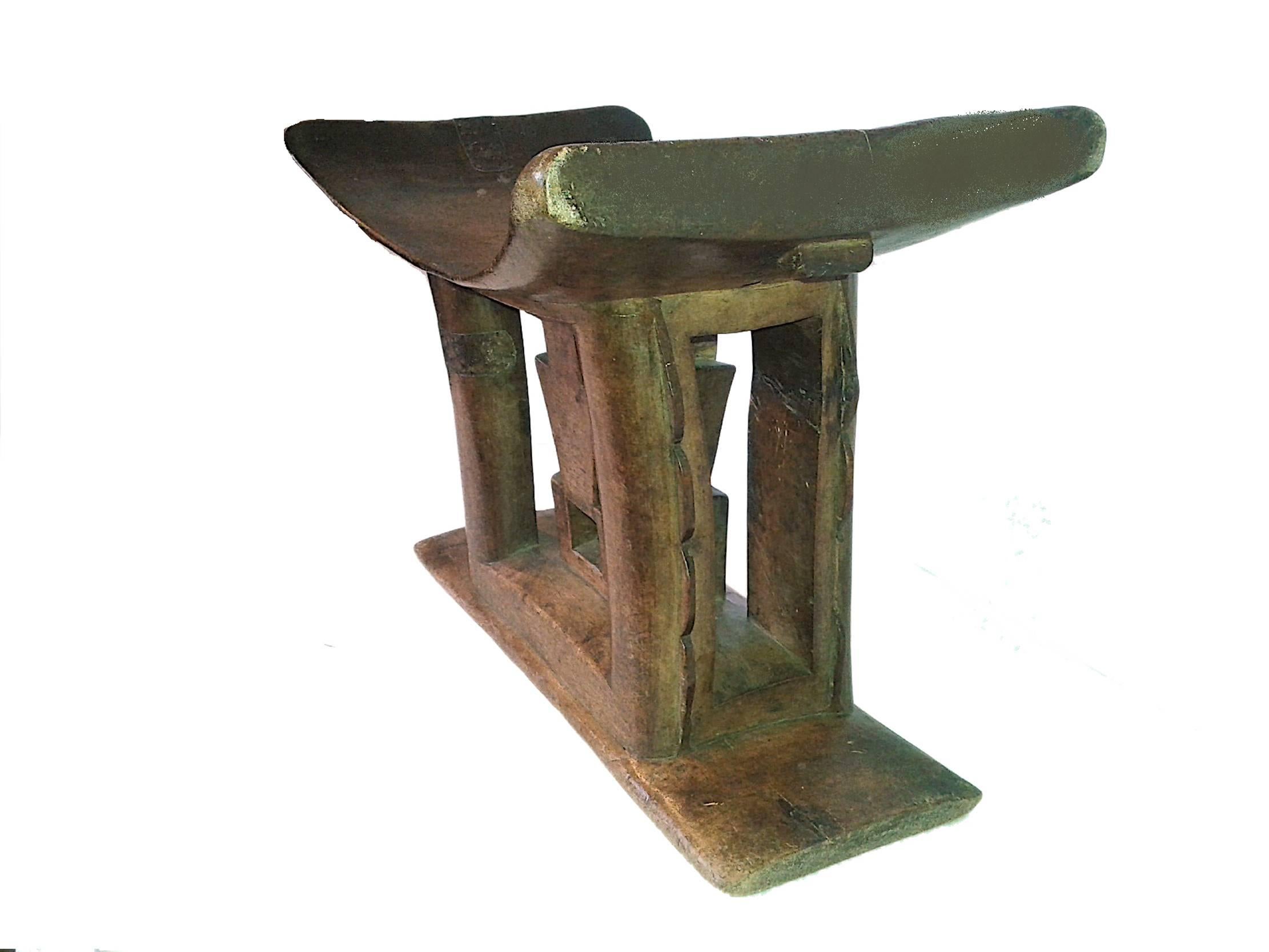 Ghanaian Ashanti Stool from Ghana, Mid 20th Century