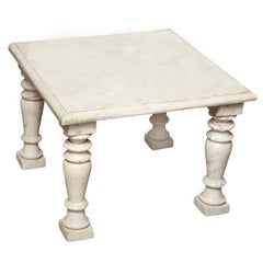 Carved Marble Side Table
