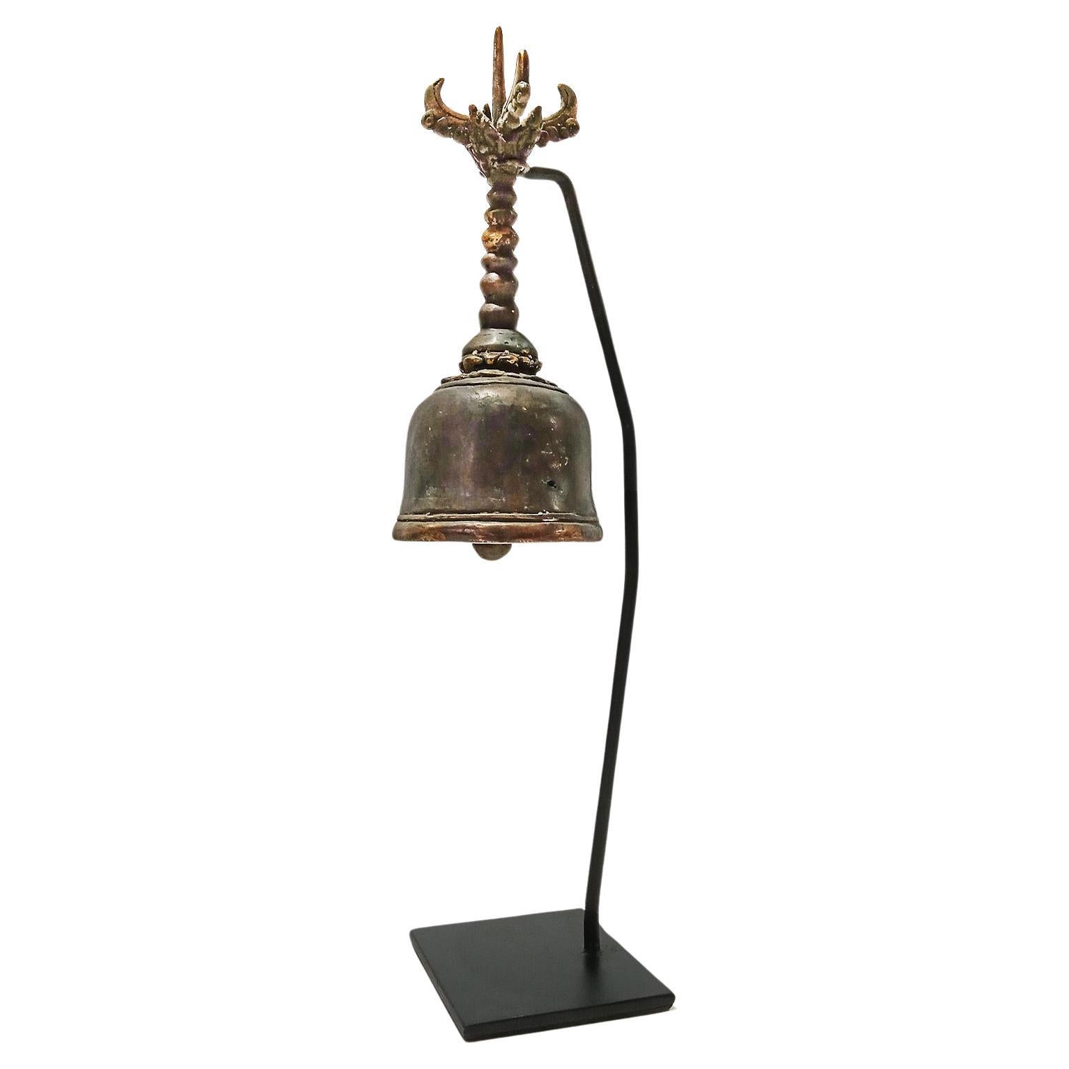 Antique Bronze Temple Bell from Thailand, Late 19th Century For Sale