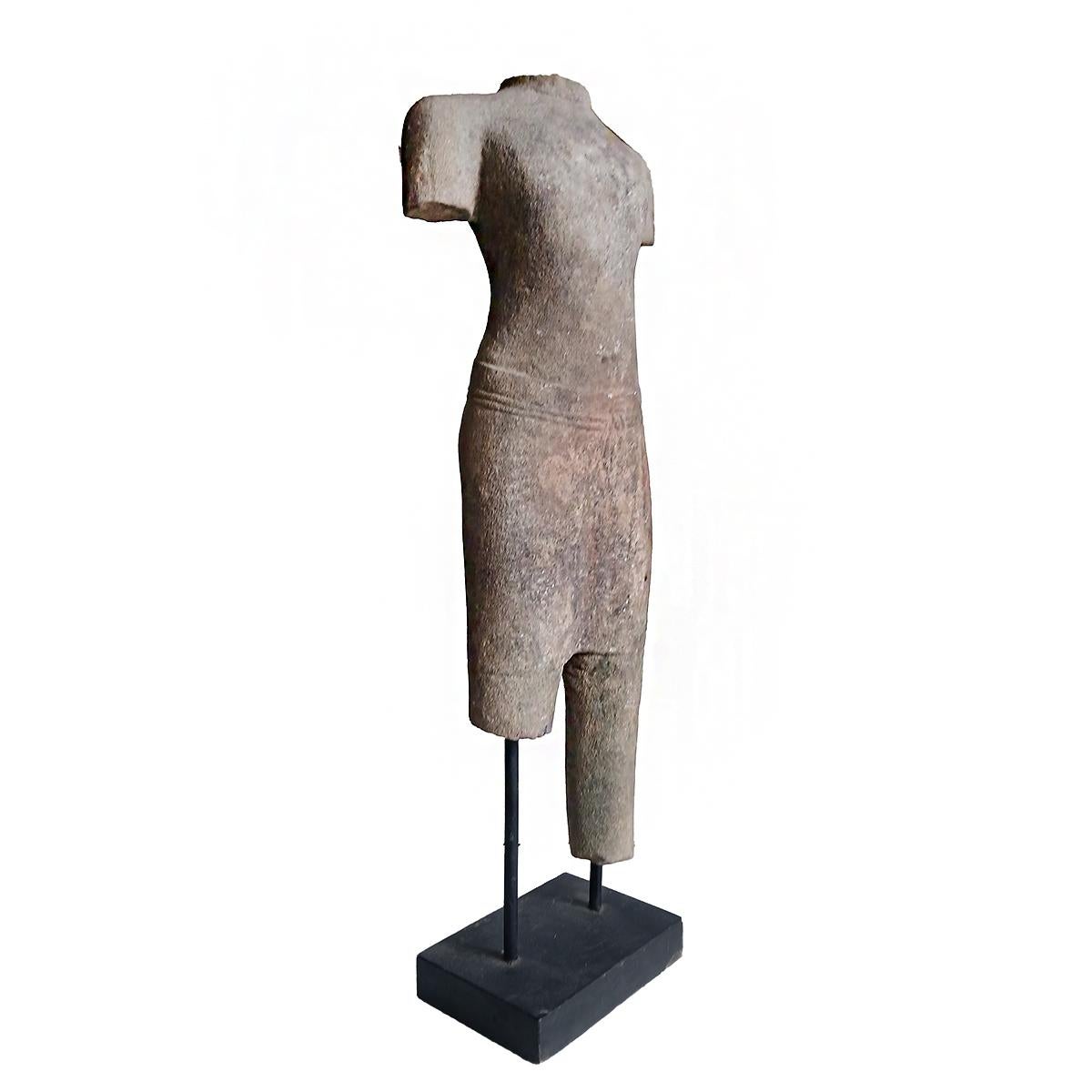 Hand-Carved Tabletop Stone Sculpture from Thailand In Good Condition For Sale In New York, NY