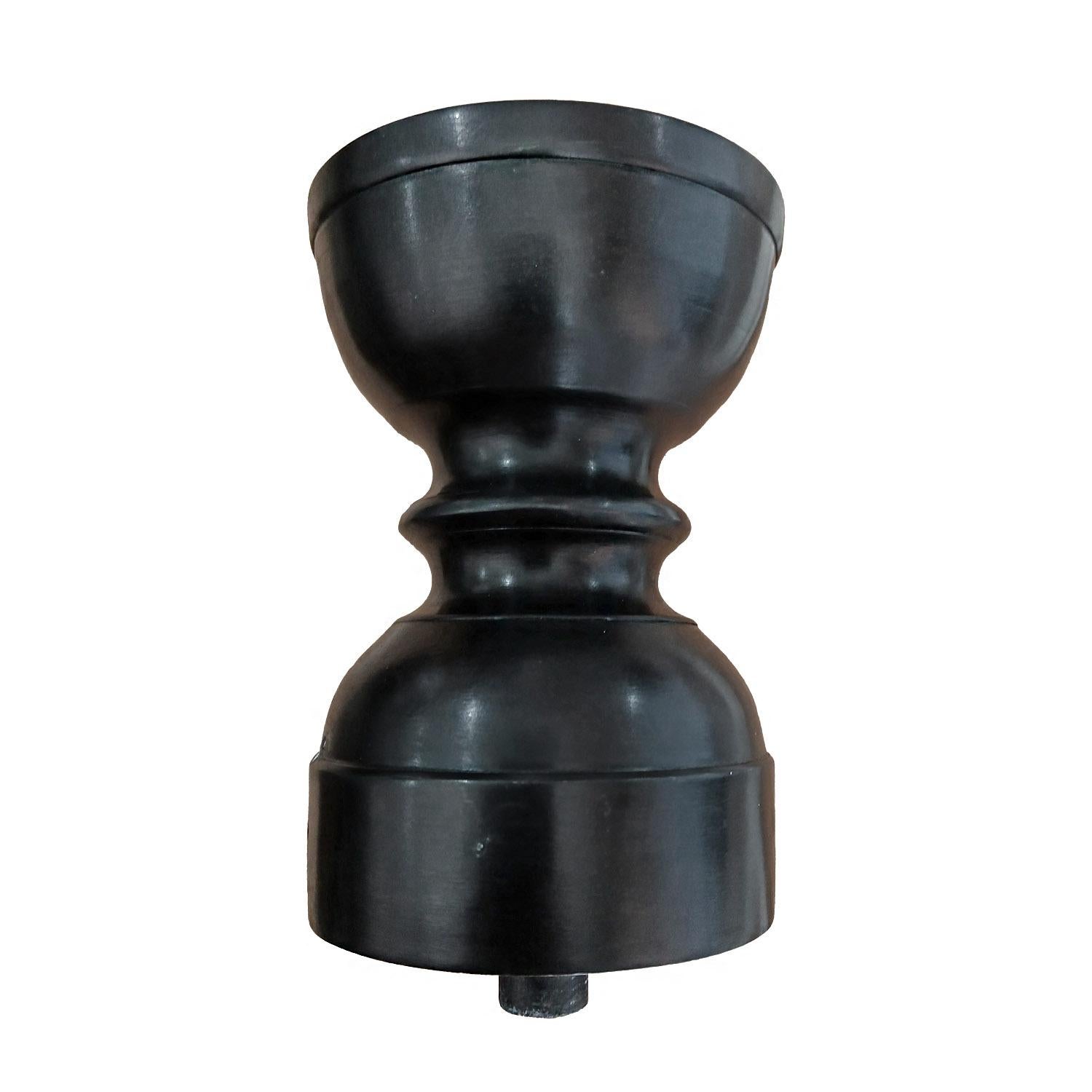 Bronze Candlestick with Removable Top For Sale 2