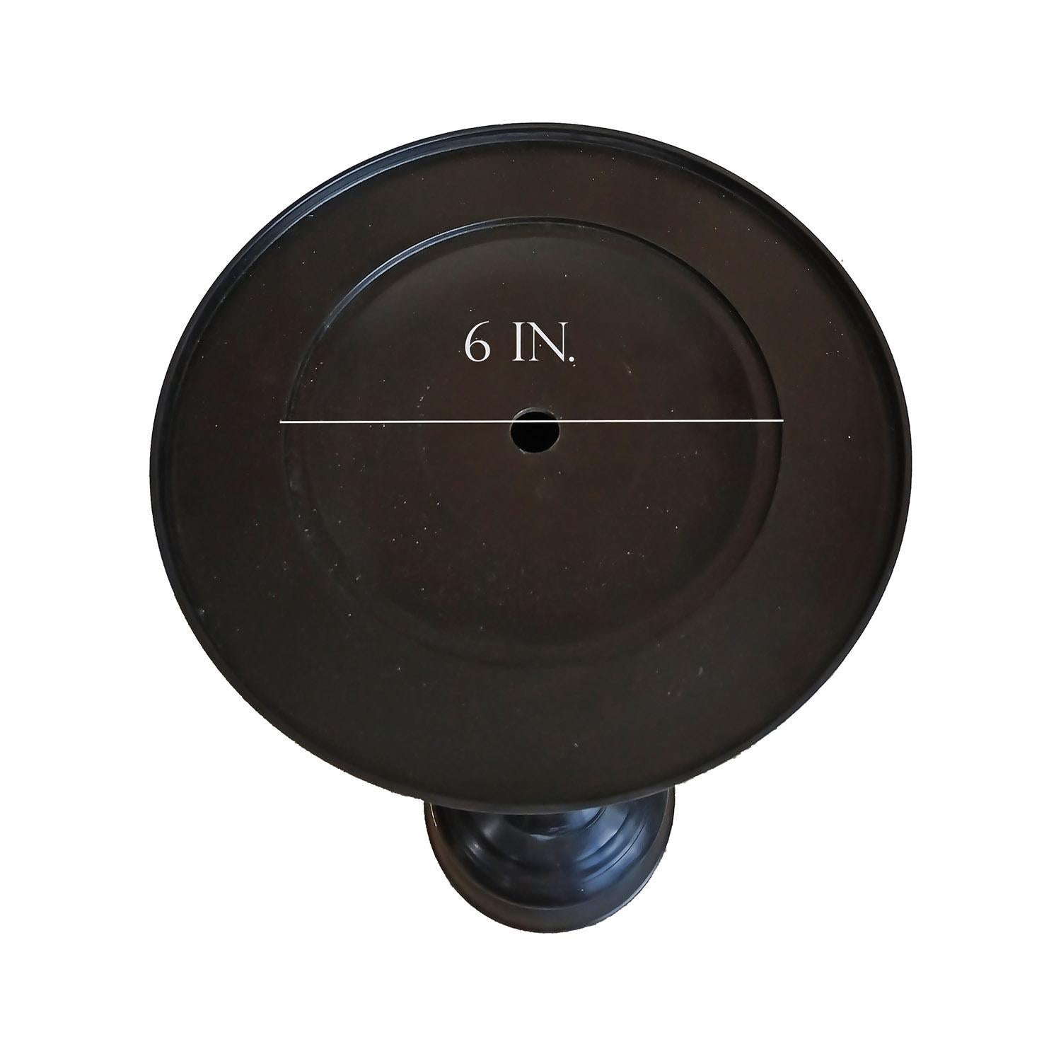 Bronze Candlestick with Removable Top For Sale 6