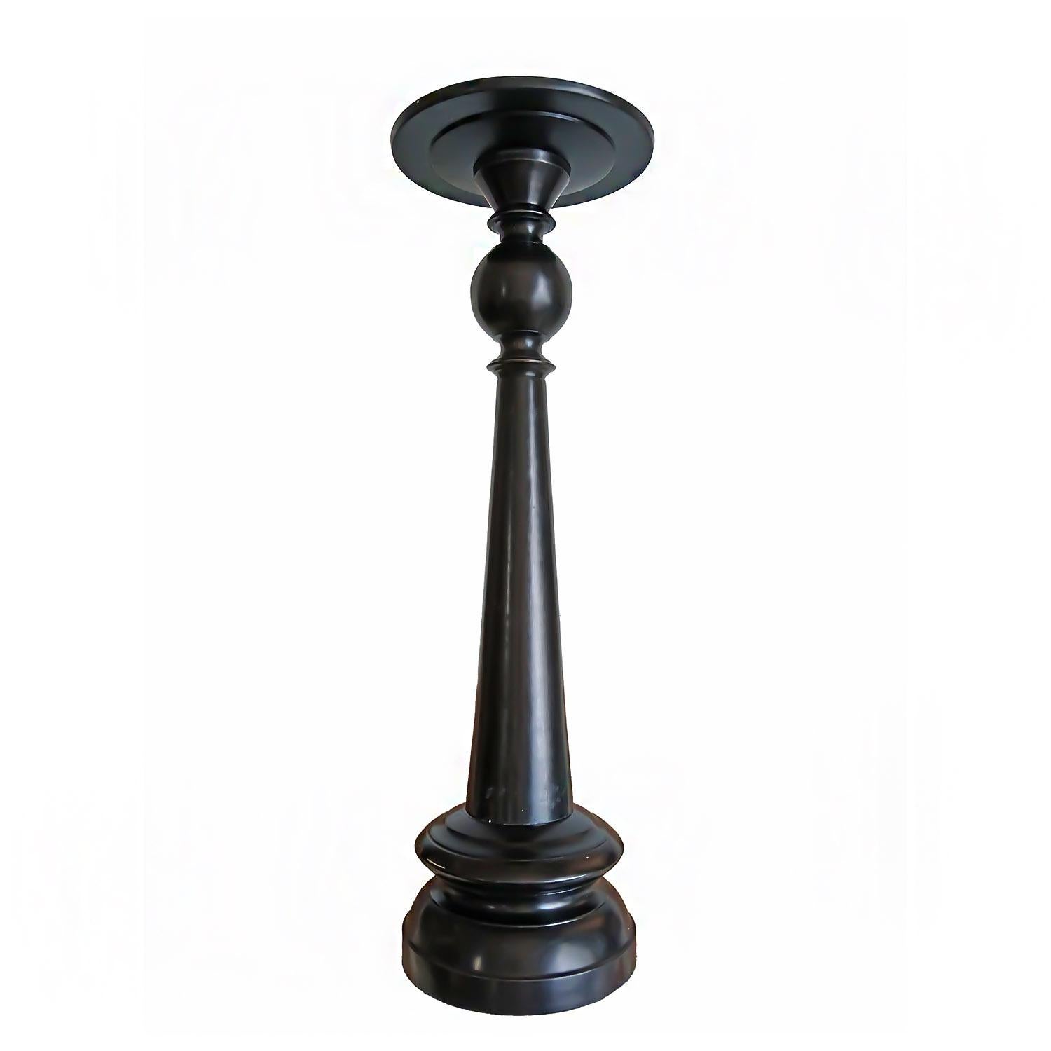 Bronze Candlestick with Removable Top For Sale 9