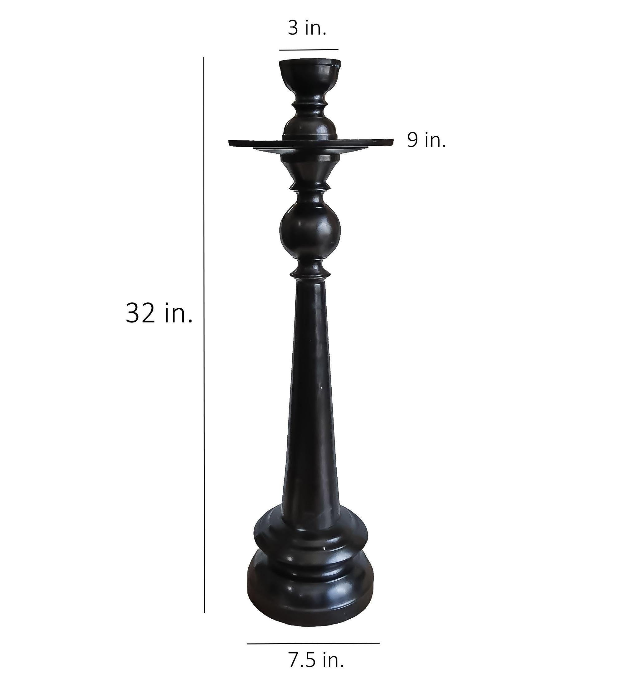 Bronze Candlestick with Removable Top For Sale 10