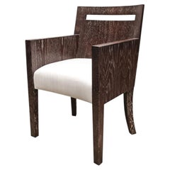 The Paris Armchair by Vicente Wolf, Cerused Oak, Modern Design, USA
