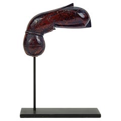 Keris-Dolchgriff aus seltenem Kemuning-Wurzelholz, Indonesien, 19. Jahrhundert