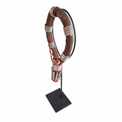 Ethiopian Leather and Shell Necklace, Mid 20th Century